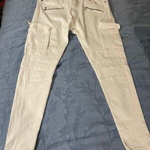 Zara Men's Cream Skinny Jeans